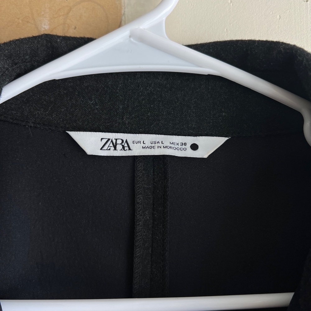 Zara Black Blazer Structured Suit Jacket - Picture 5 of 6